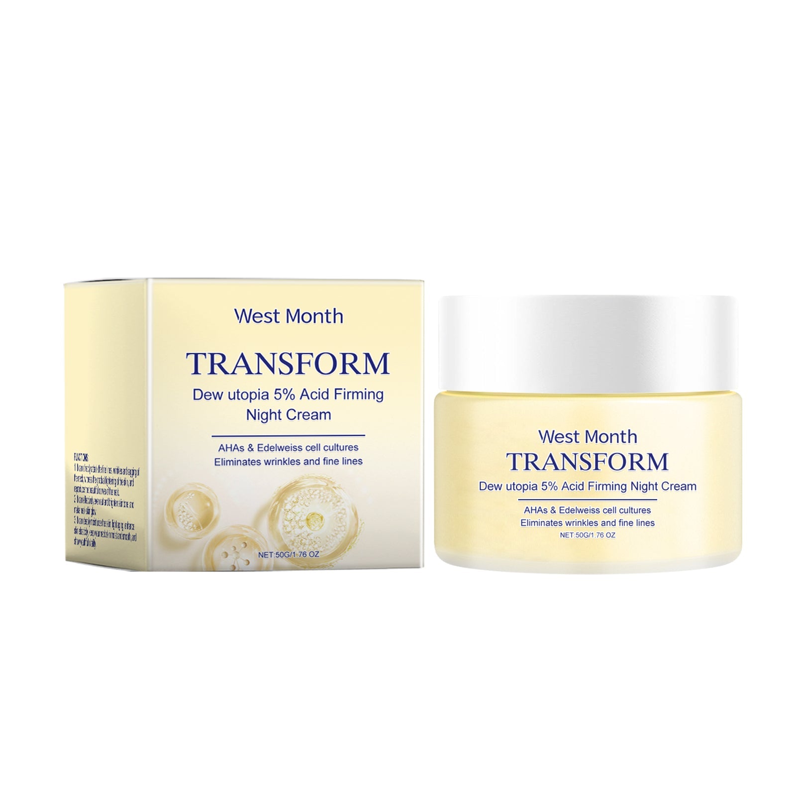 Firming Cream Moisturizes, Removes Fine Lines, And Improves Facial Skin Elasticity, Smoothness And Fineness
