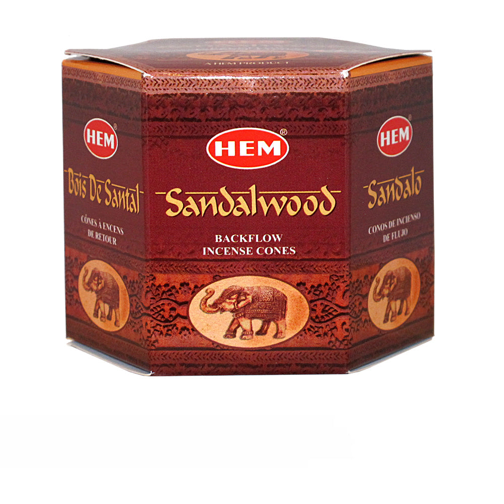 Hem Sandalwood Backflow Incense Cones