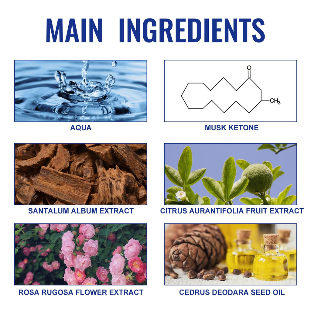 Charm Perfume, Men With Light Fragrance Wrist Neck Legs Lovers Body Fragrance Natural Clear