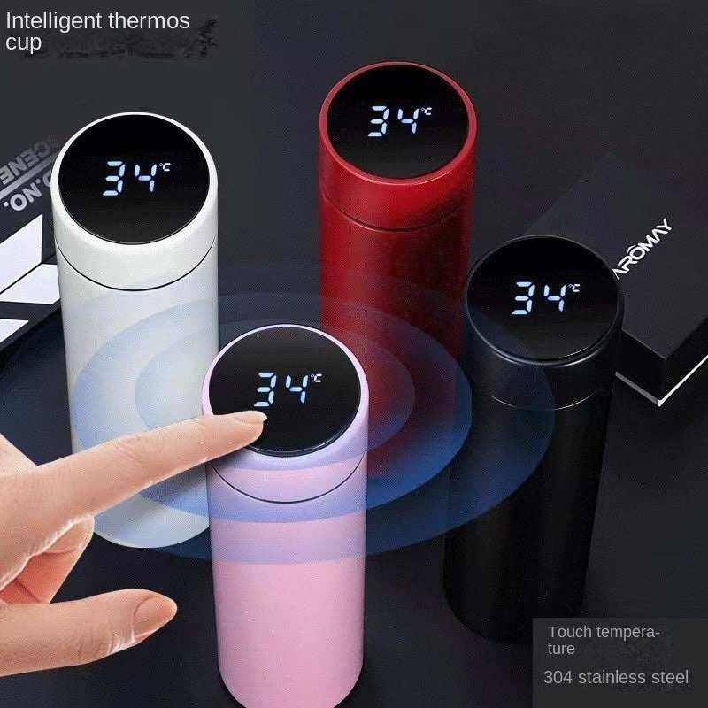 Smart Temperature Measurement Insulated Cup 304 Stainless Steel Water Cup Portable Home Cup Gift Cup Wholesale Engraving