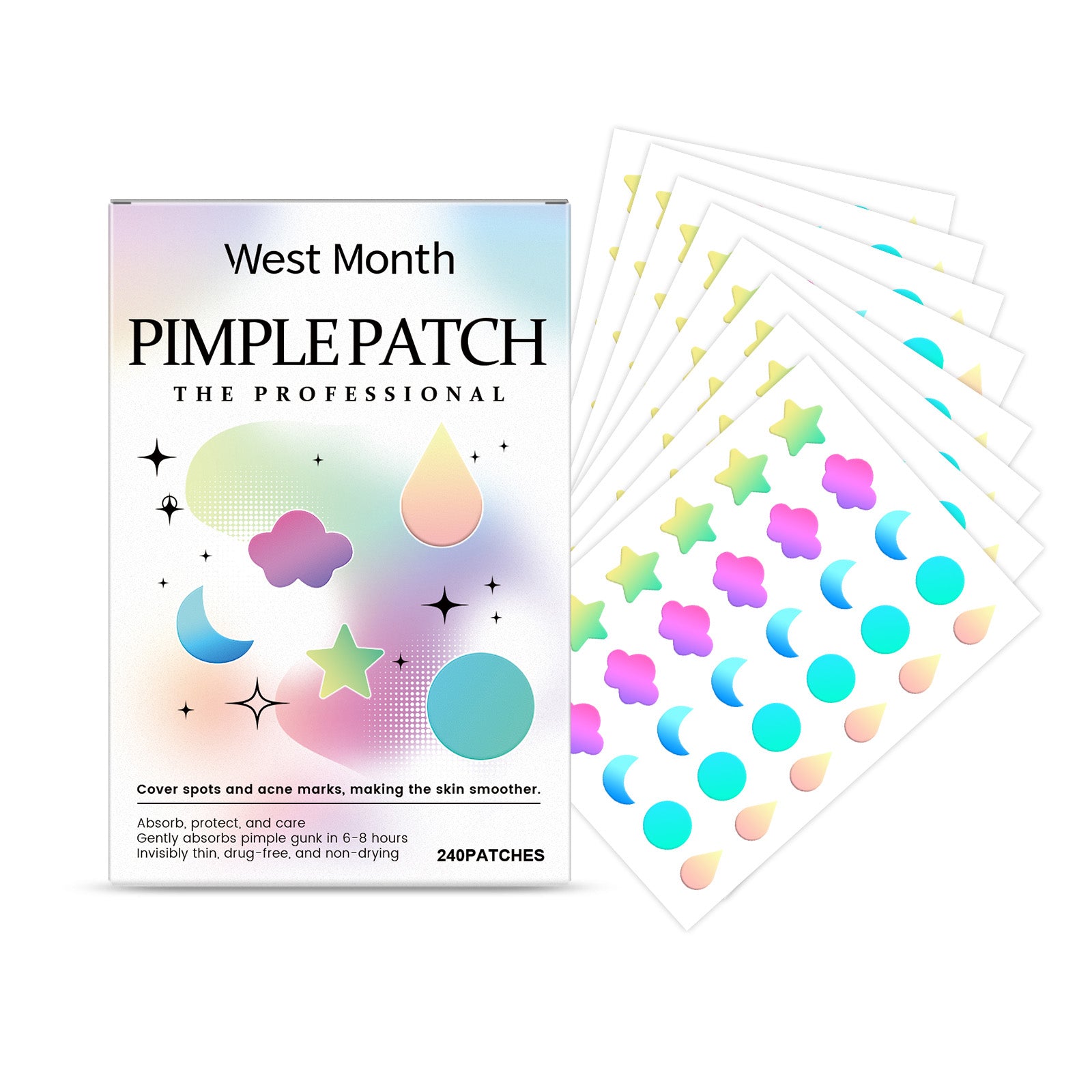 Color Cover Acne Patch, Facial Skin Acne Mild Cover Acne Care Patch
