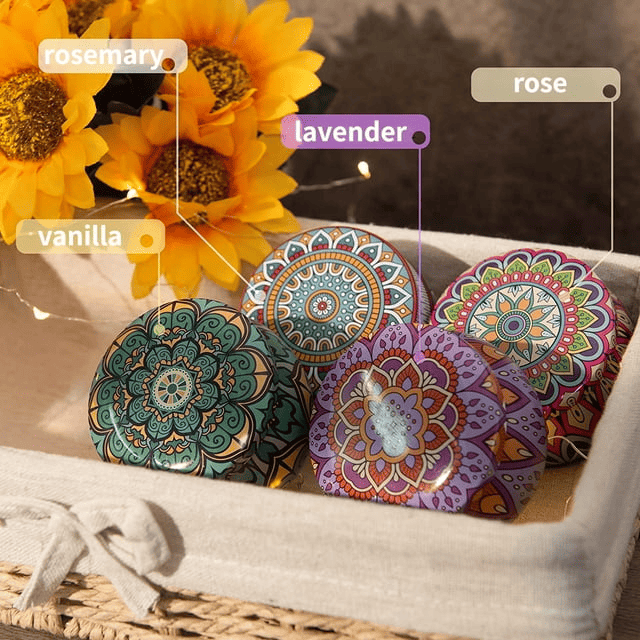 Oshine 4 Pack Scented Candles Gifts Set Christmas Candles Aromatherapy Soy Wax Candles Home Fragrance Stress Relief Candles for Yoga, Sleeping,Mother's day,Valentine's day,Birthday Gifts,Anniversary