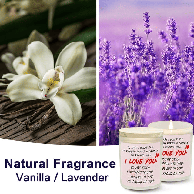 Oshine Scented Candles Gift Sets Soy Wax Aromatherapy Candles Wood Lip Rubber Seal Cotton Natural Essenti Oil 5.3 oz 40 Hours for Datting,Proposal, Wedding,Party,Birthday,Decor.