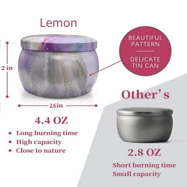 Scented Candles Gifts Set for Women: 4 PCS Aromatherapy Soy Wax Candles for Home Fragrance Stress Relief Candles for Bathtub, Yoga, Sleeping, Birthday Gifts for Women, Anniversary