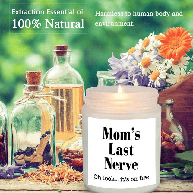 Candles for Home Scented, Made from Natural Soy Wax, Long Lasting Scent, Lavender Scented Candle 7.1 oz, Unique and Fun Birthday or Christmas Gifts (White)