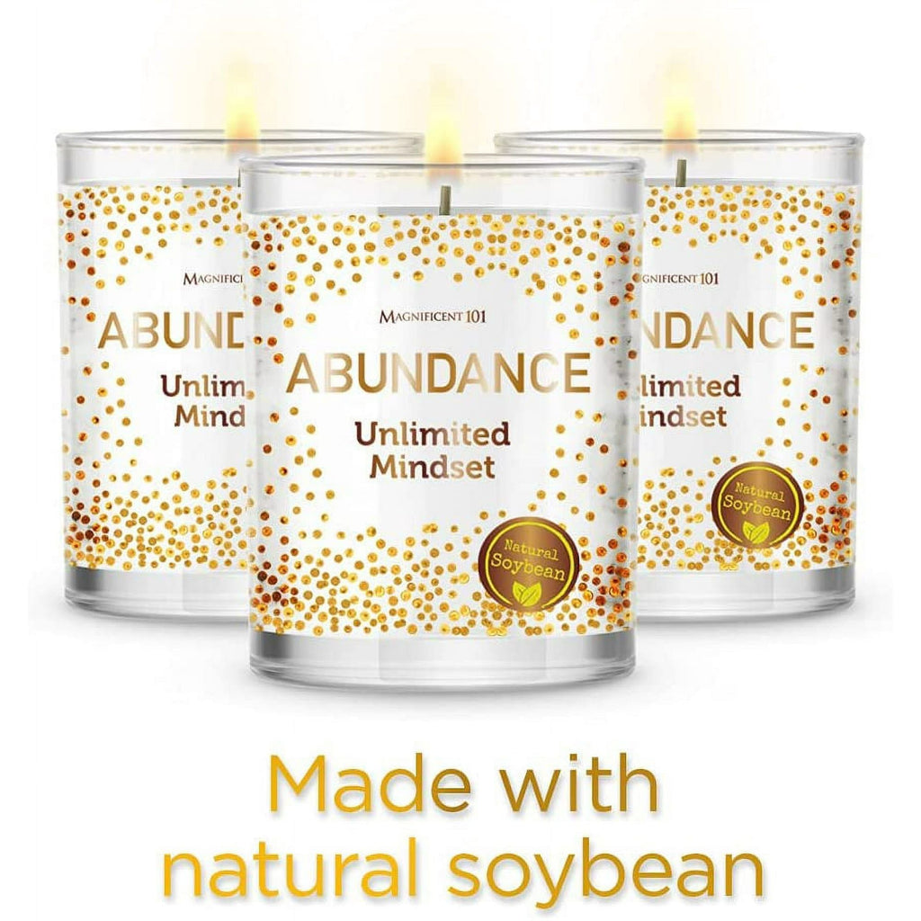 Magnificent 101 Abundance Set of 3 Candles
