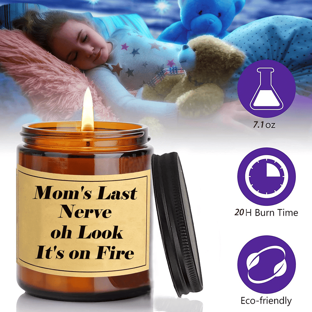 Candles for Home Scented, Made from Natural Soy Wax, Long Lasting Scent, Lavender Scented Candle 7.1 oz, Unique and Fun Birthday or Christmas Gifts (Brown)