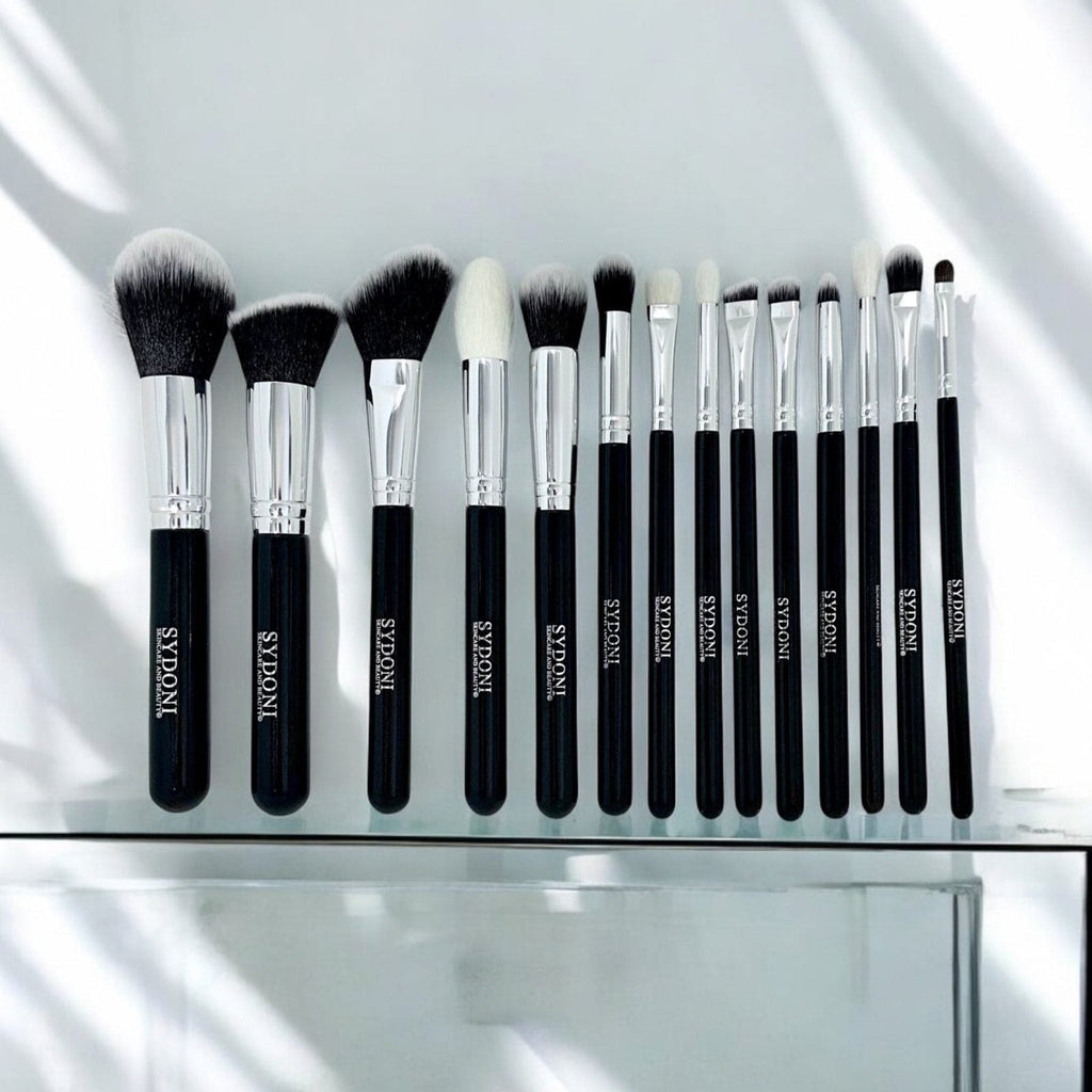 Most Loved! 14-Piece Professional Makeup Brush Set with Travel Brush Holder