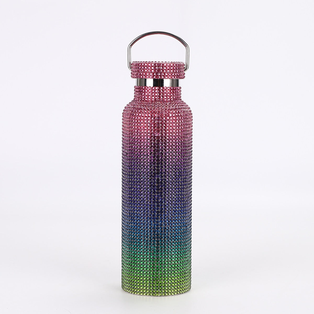 Stainless Steel Drill Bottle - portable car insulated cup outdoor portable large capacity sports kettle