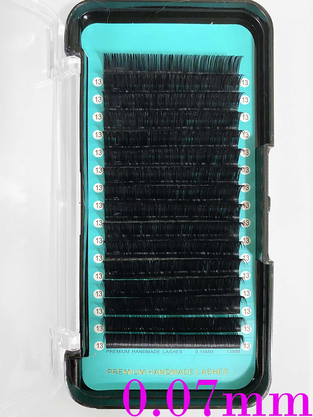 Cashmere Matte Faux Mink Deep Black Lash Extensions [0.07mm 16-line]