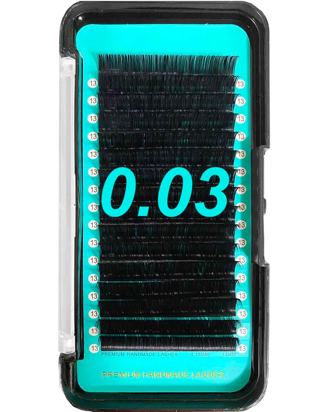 Cashmere Matte Faux Mink Deep Black Individual Lash Extensions [0.03mm 16-lines] Black Box Lashes Are Curlier Than White box lashes