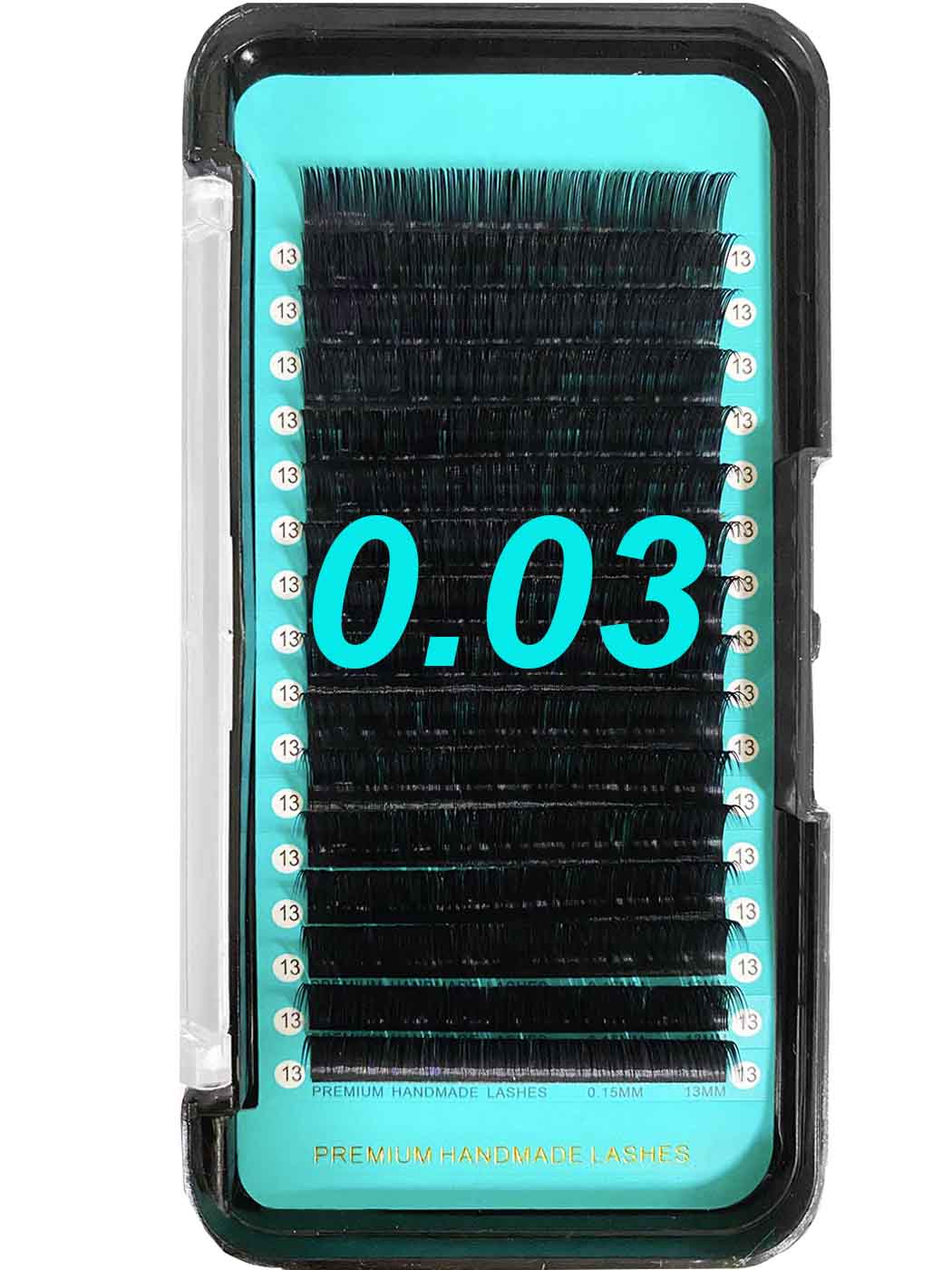 Cashmere Matte Faux Mink Deep Black Individual Lash Extensions [0.03mm 16-lines] Black Box Lashes Are Curlier Than White box lashes