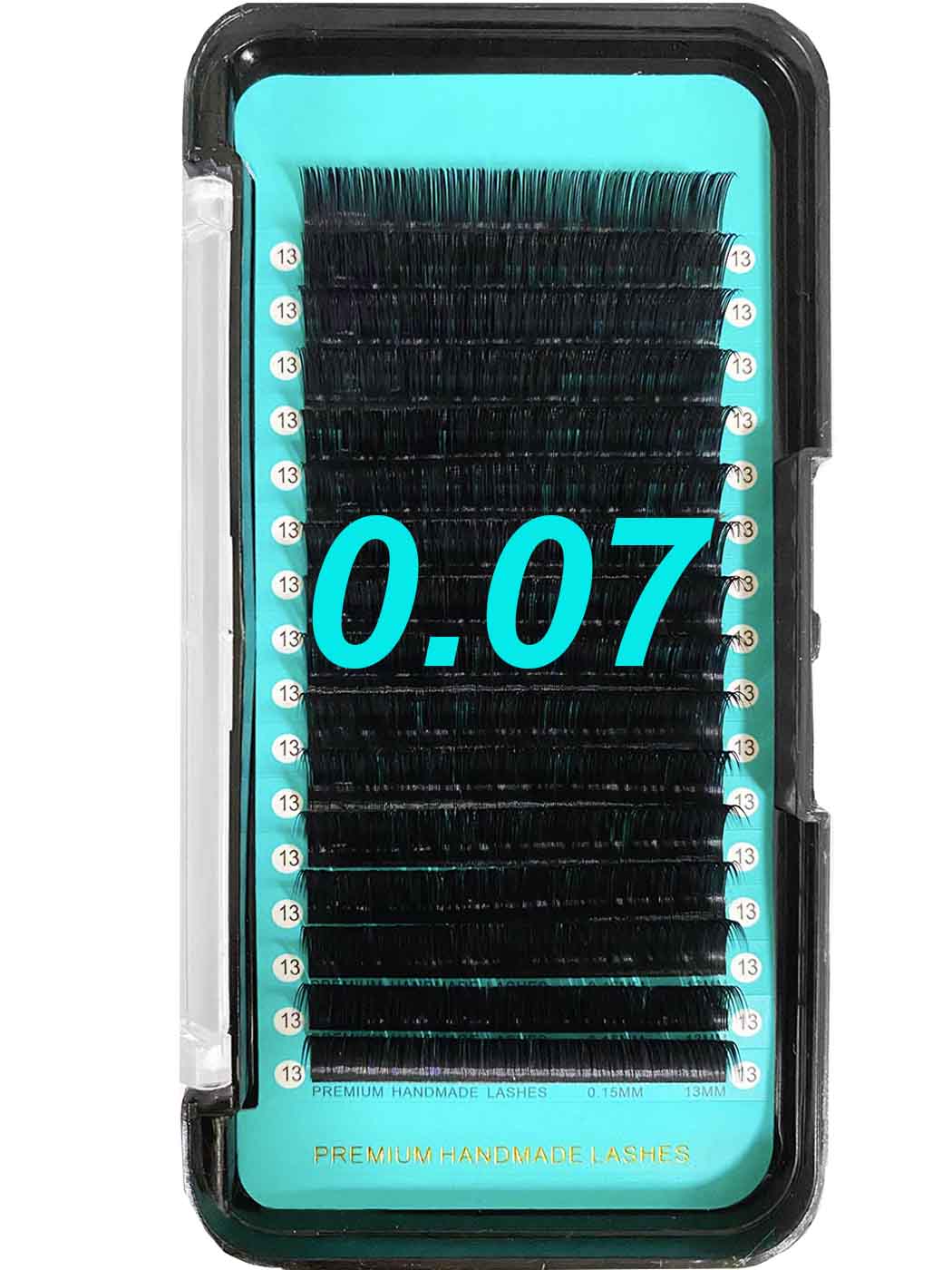 Cashmere Matte Faux Mink Deep Black Lash Extensions [0.07mm 16-line]