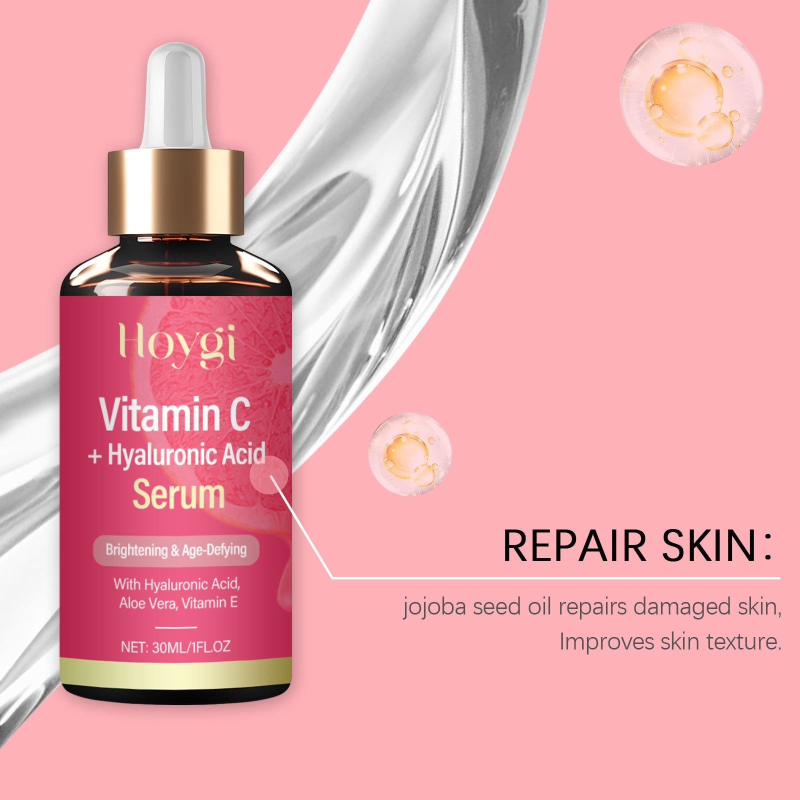 Vitamin C Essence Moisturizing And Brightening Essence Translucent Repair And Moisturizing, Refreshing And Non-Sticky