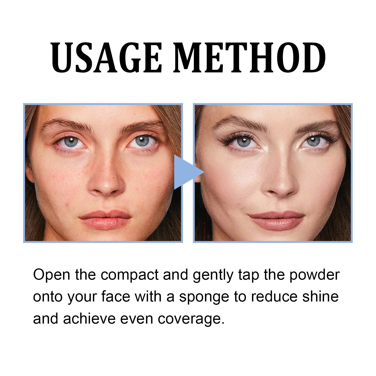 Oil Control Setting Powder, Light Setting Powder Delicate Skin Friendly Waterproof Oil Control Brightening Skin Tone