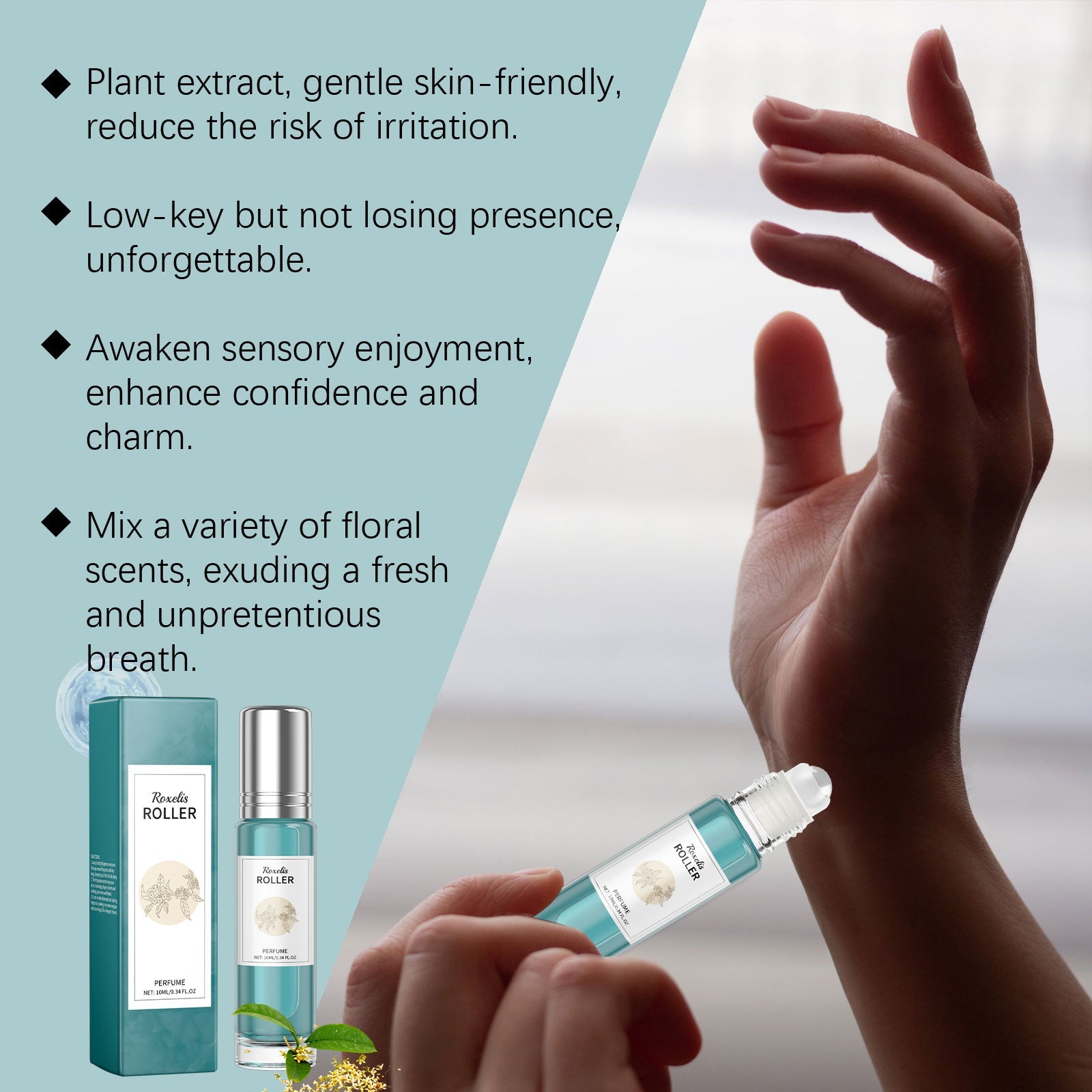 Charm Ball Perfume Mint Laurel Fresh Niche Wear Perfume On The Wrist Neck Lasting Fragrance