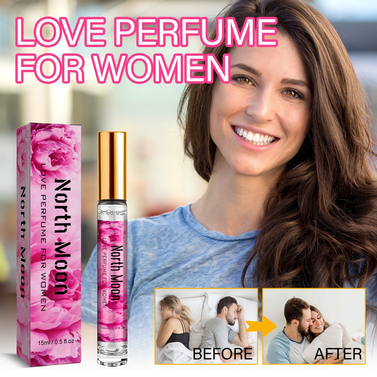 Love Perfume For Women, Charm Release Fragrance Natural Fresh Mild Does Not Stimulate Niche Perfume