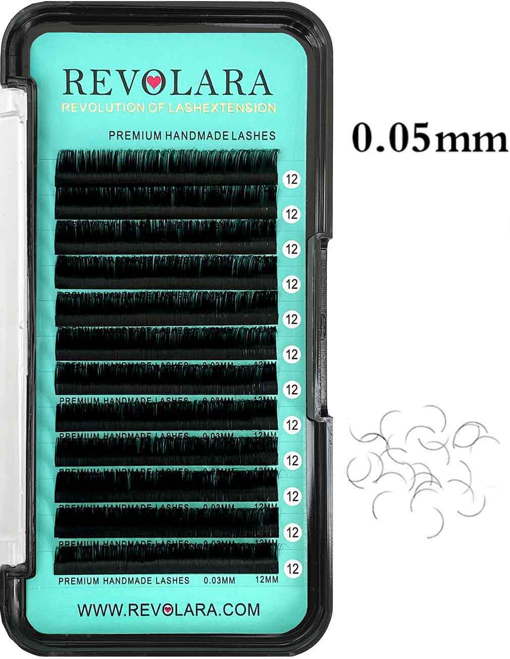 Cashmere Matte Faux Mink Deep Black Individual Lash Extensions [0.05mm 12-lines]
