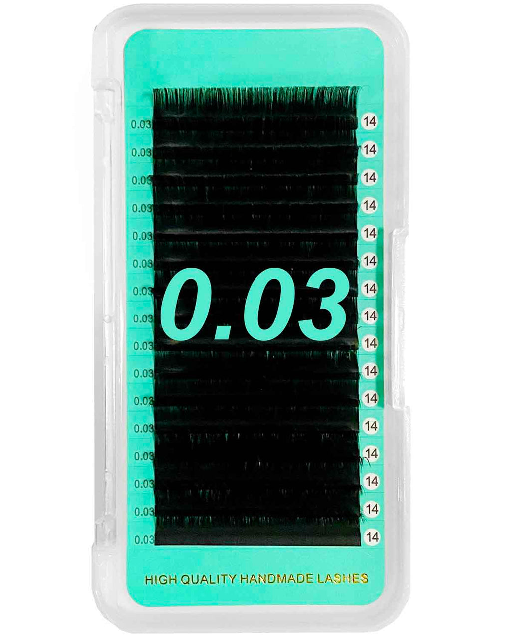 Cashmere Extra Matte Dark Black Lashes [16 lines - 0.03mm]