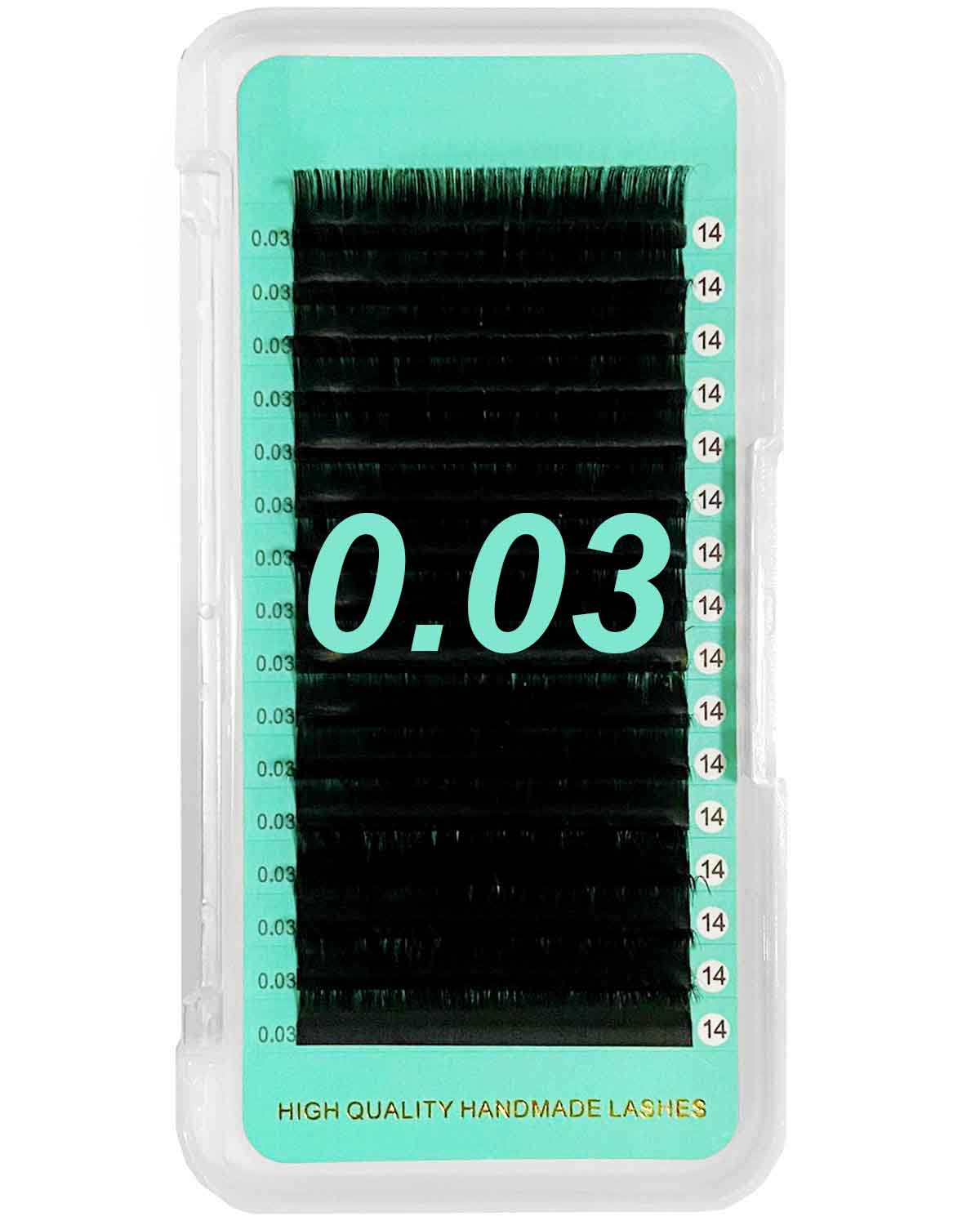 Cashmere Extra Matte Dark Black Lashes [16 lines - 0.03mm]