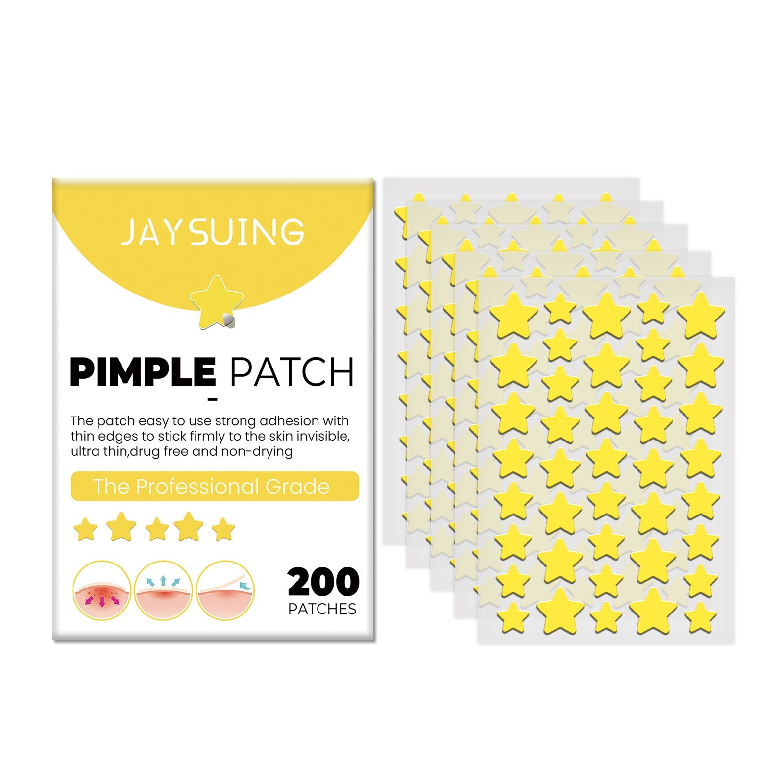Star Acne Patch Clear Acne Skin Care Facial Cover Acne Invisible Acne Patch