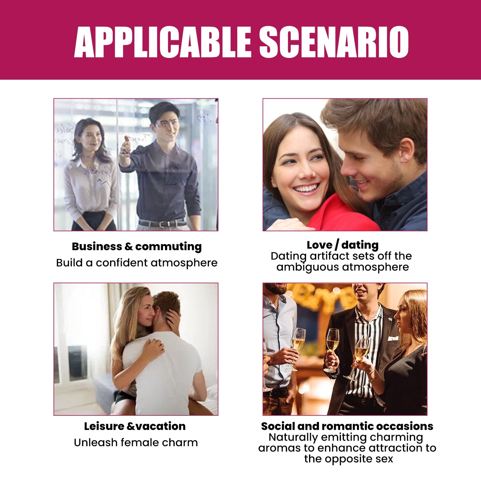 Attracting Perfume, Natural Fresh Light Elegant Lasting Fragrance Mild Not Pungent Date Atmosphere Perfume