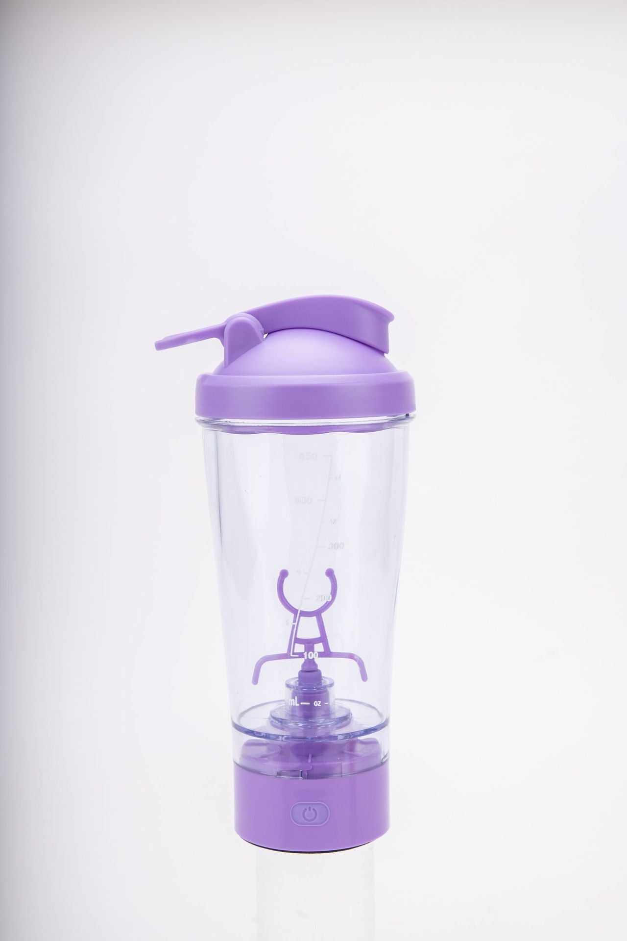 450ml Electric Stirring Cup Spiral Pattern Vortex Protein Powder Shake Cup Automatic Shake Cup Colorful Running Lantern