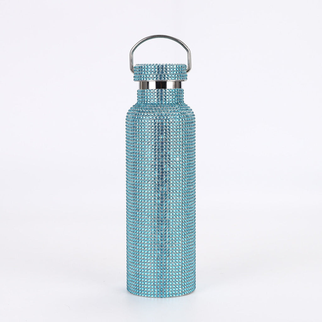 Stainless Steel Drill Bottle - portable car insulated cup outdoor portable large capacity sports kettle