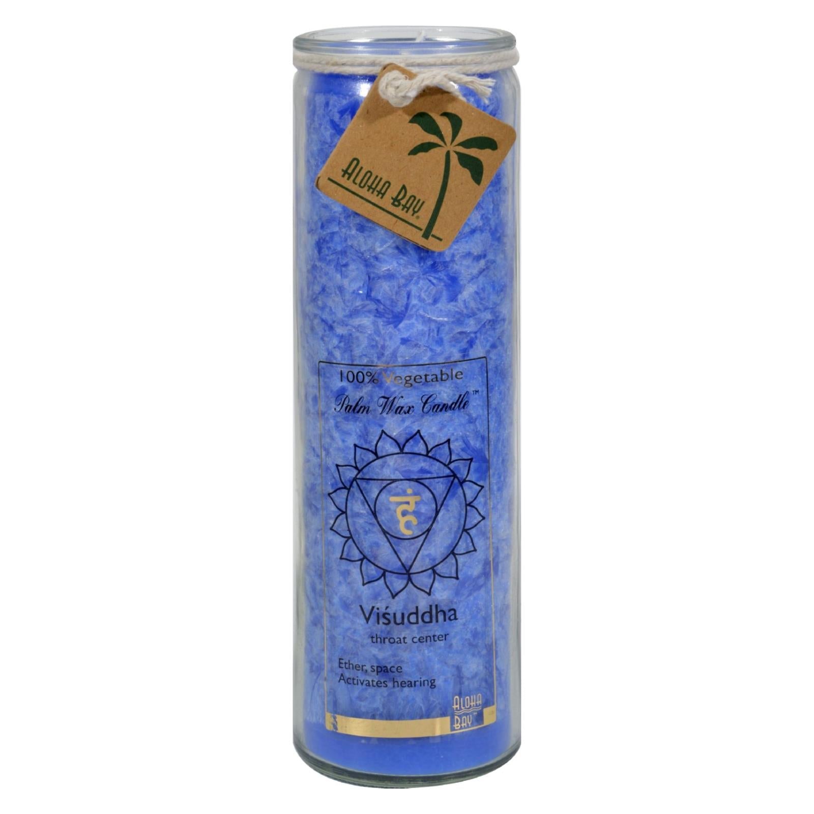 Aloha Bay 17 Oz Blue Chakra Scented Candle in a Jar