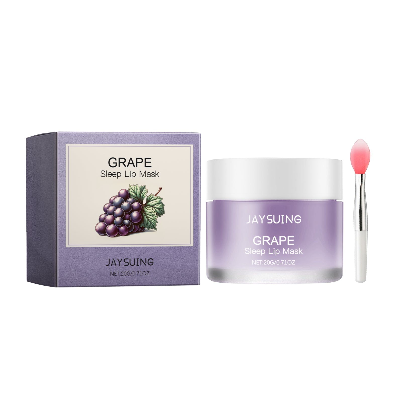 Grape Sleep Lip Mask, Gentle Nourishing Lip Color Bright Moisturizing Lip Skin Moisturizing Lip Mask