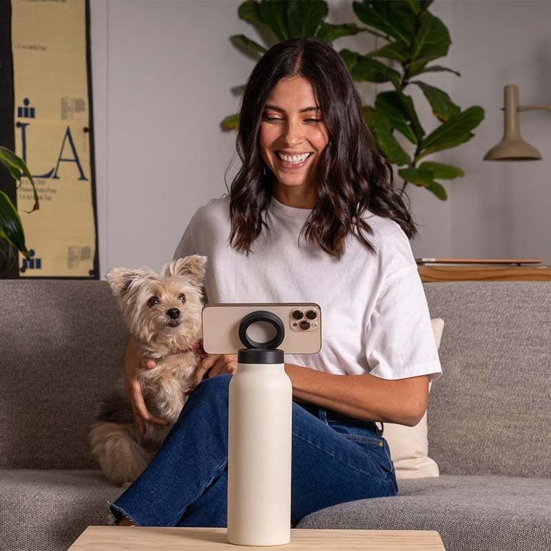 Magnetic Insulated Cup, Phone Holder, High Aesthetic Value Stainless Steel Cups