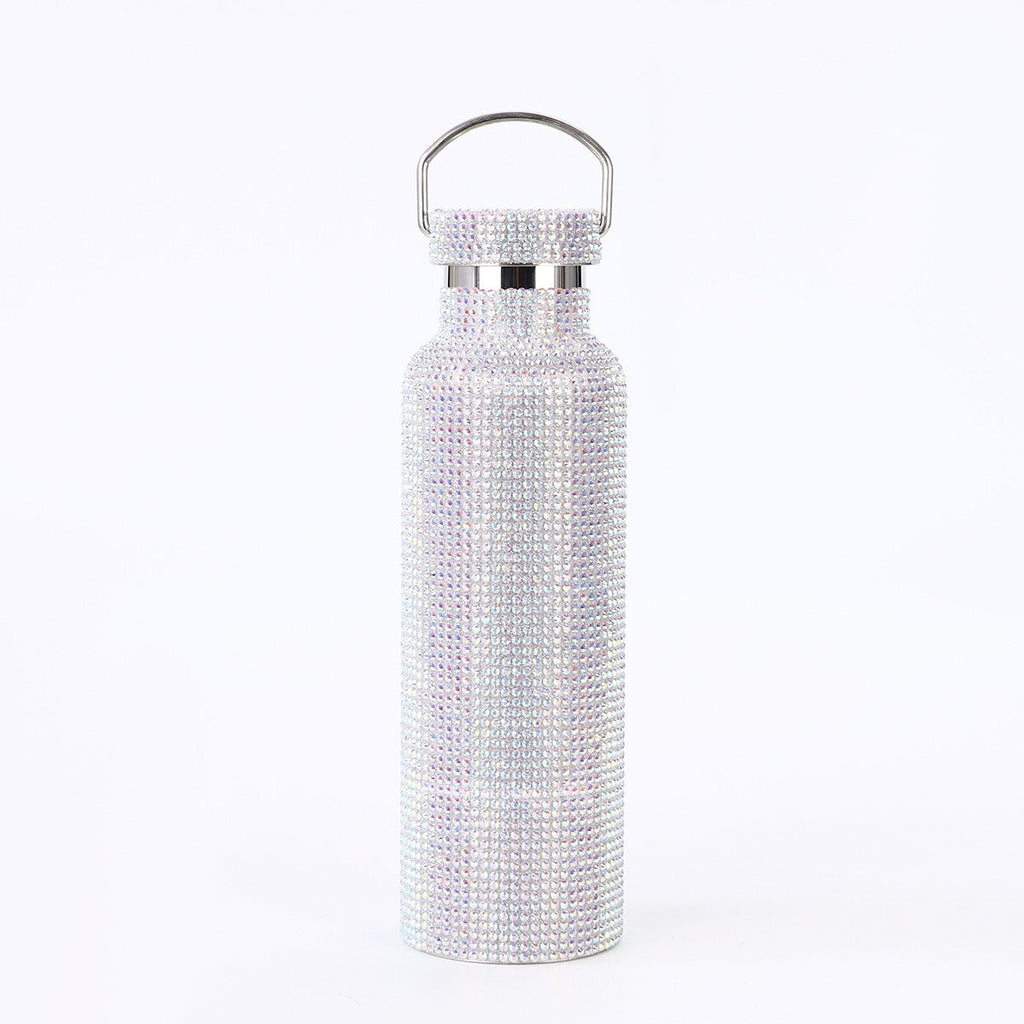 Stainless Steel Drill Bottle - portable car insulated cup outdoor portable large capacity sports kettle
