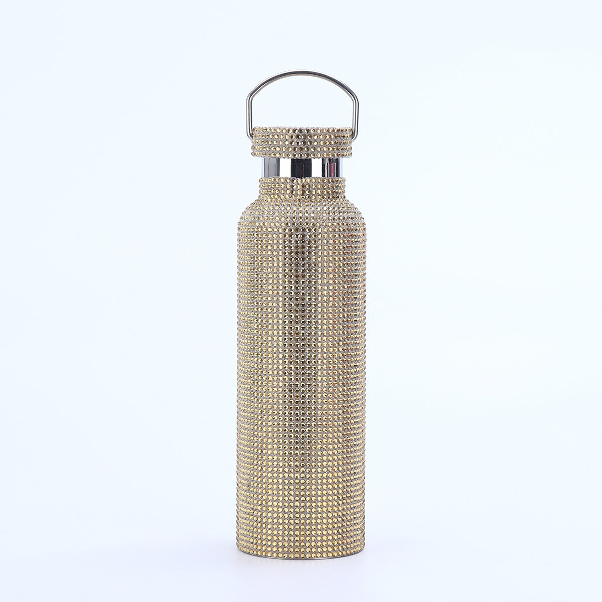 Stainless Steel Drill Bottle - portable car insulated cup outdoor portable large capacity sports kettle