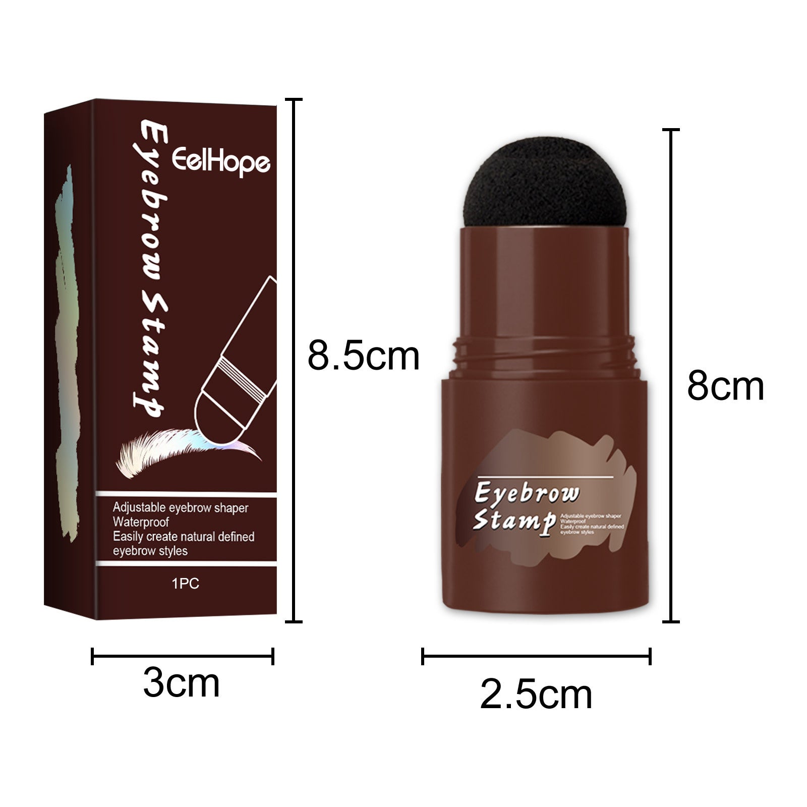 Brow Print Set Quick Brow Makeup Lazy Hairline Powder Repair Natural Waterproof Contouring Shadow