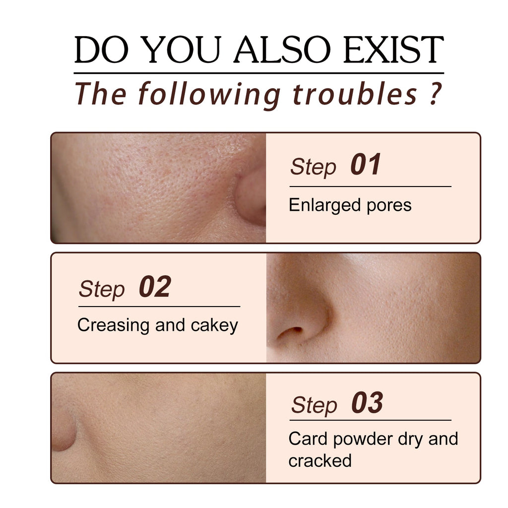 Pore Stick, Skin Tone Even Moisturizing Invisible Pores Concealer Waterproof Perspirant Silky Smooth Without Removing Makeup