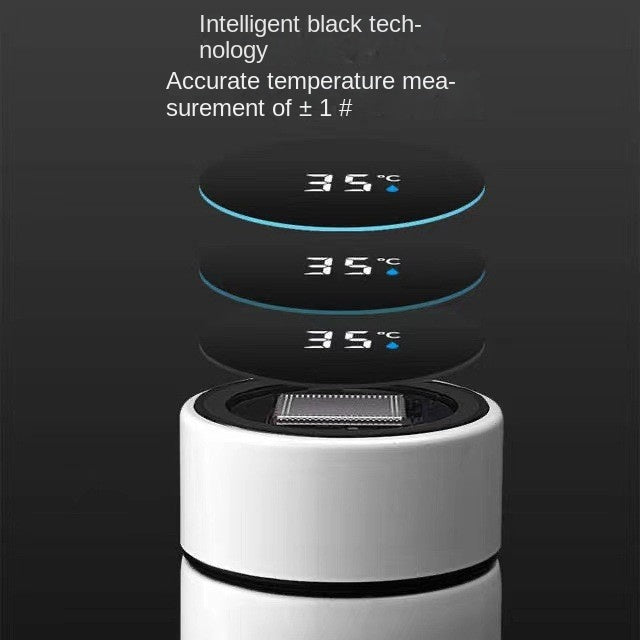 Smart Temperature Measurement Insulated Cup 304 Stainless Steel Water Cup Portable Home Cup Gift Cup Wholesale Engraving