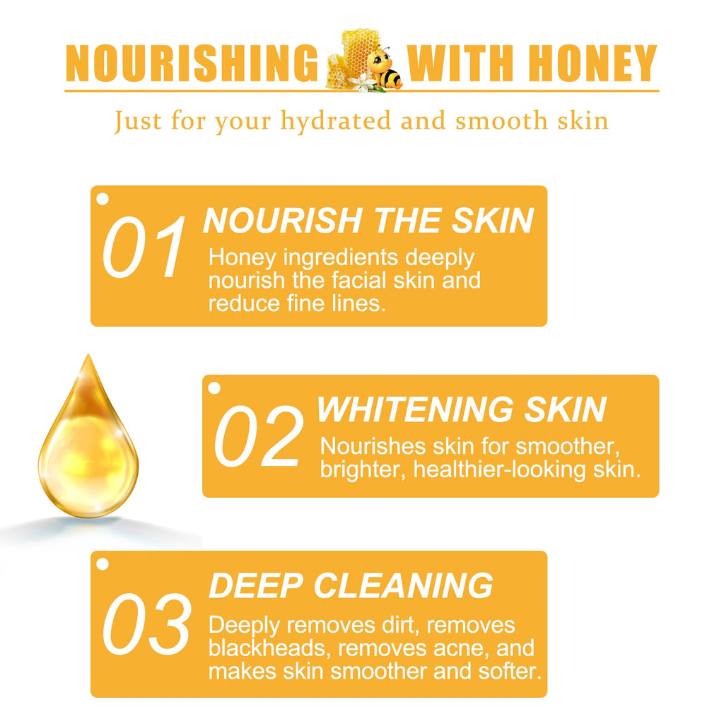 Honey Peel Mask, Tightens Pores Brightens Darkens Skin And Gently Removes Blackheads Apply Facial Mask