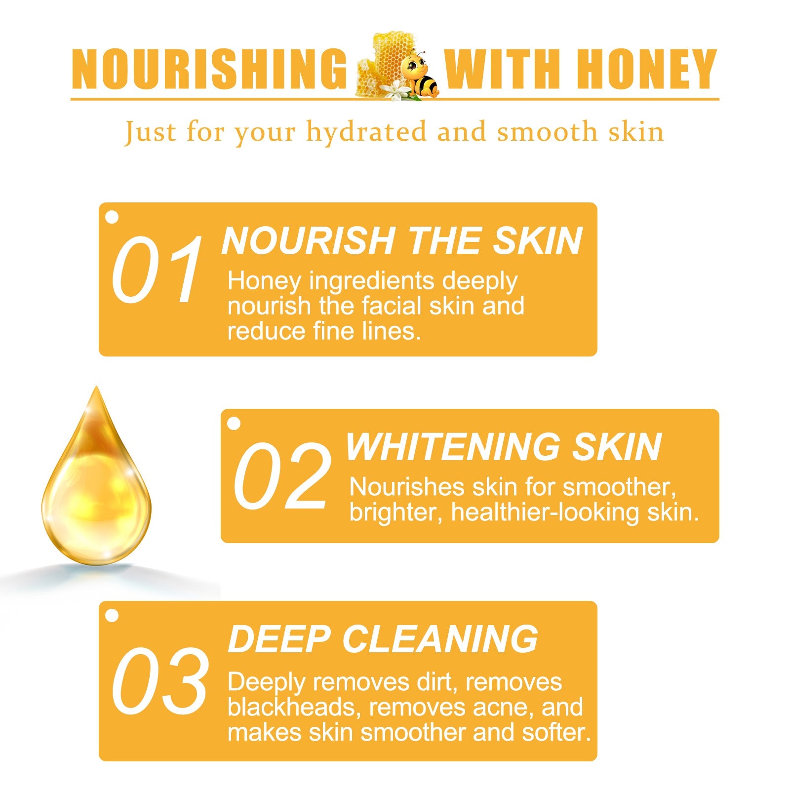 Honey Peel Mask, Tightens Pores Brightens Darkens Skin And Gently Removes Blackheads Apply Facial Mask