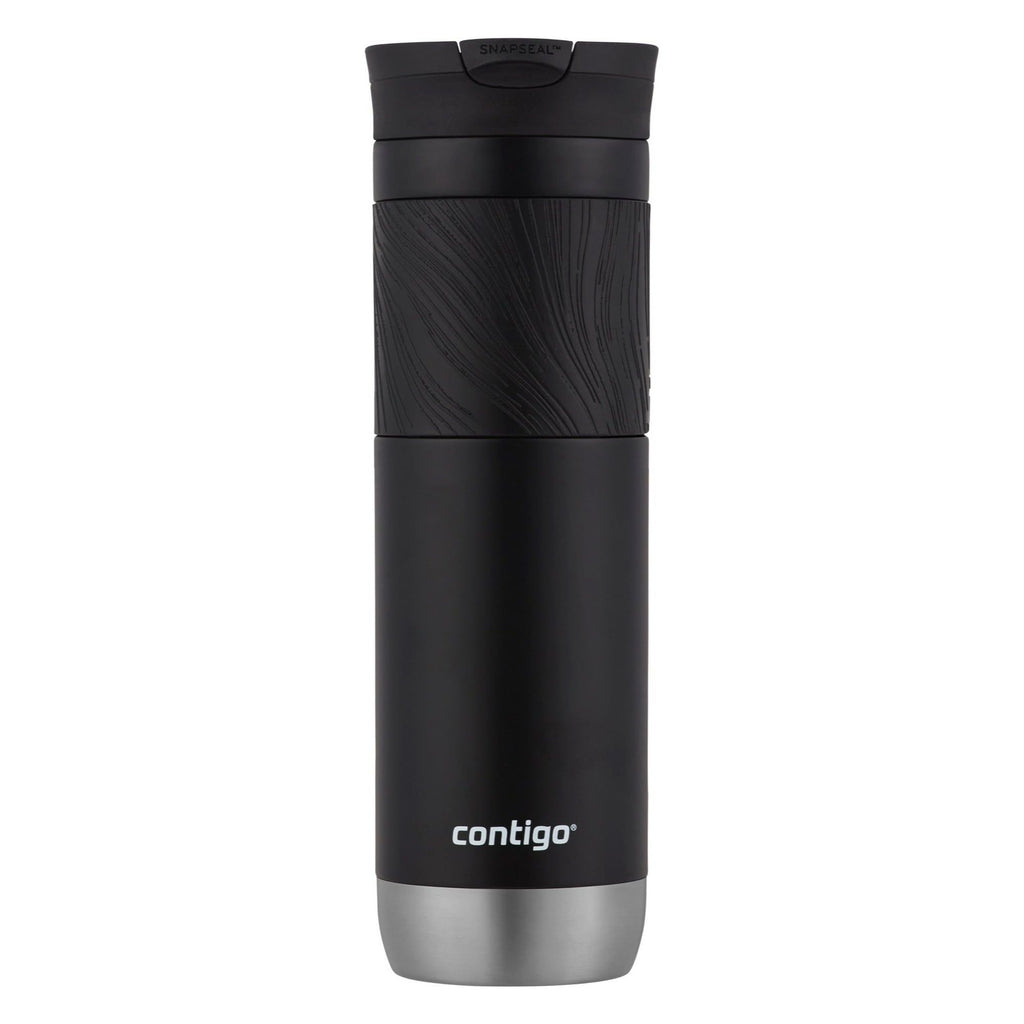 Contigo Byron 2.0 Stainless Steel Travel Mug with Snapseal Lid and Grip in Black, 24 fl oz.