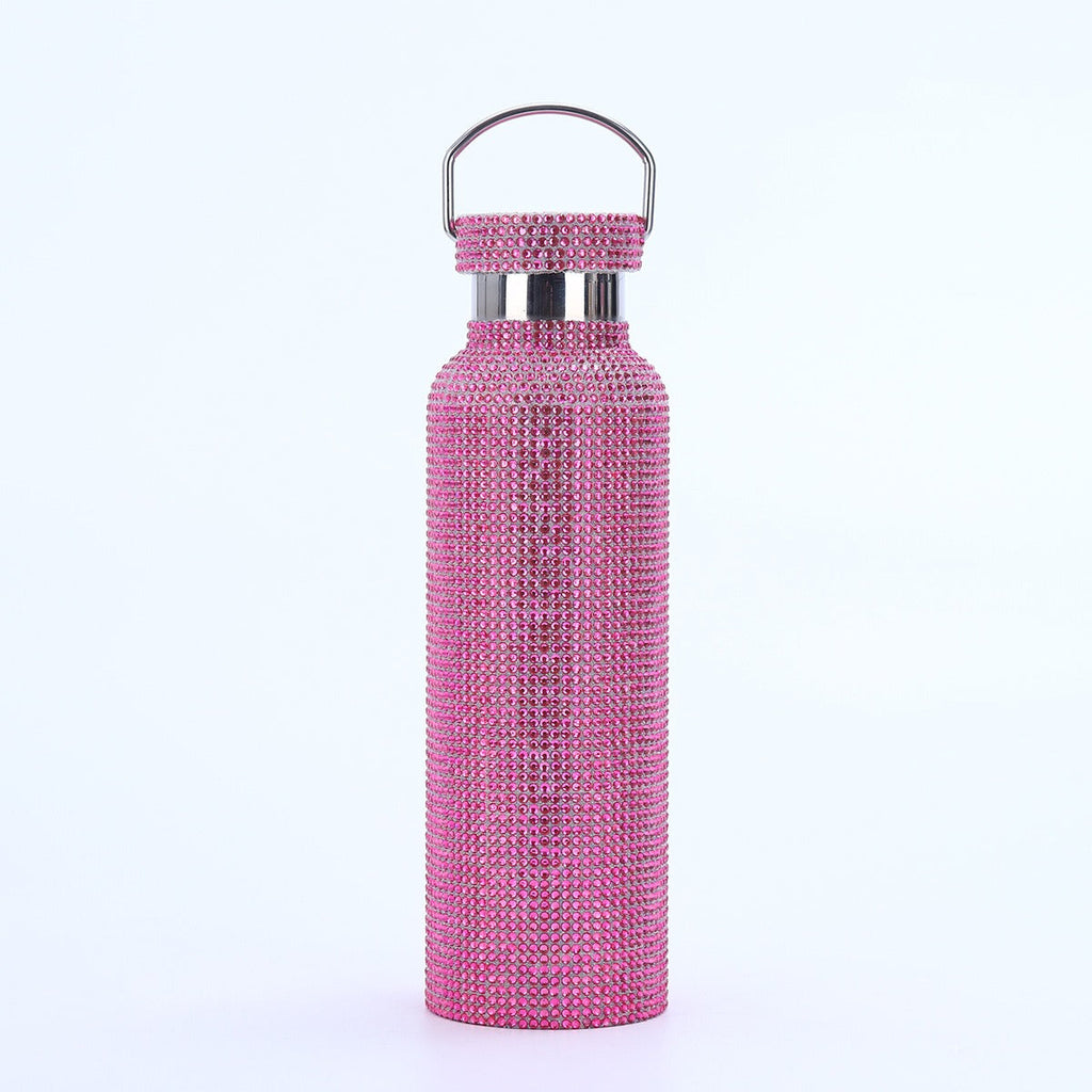 Stainless Steel Drill Bottle - portable car insulated cup outdoor portable large capacity sports kettle