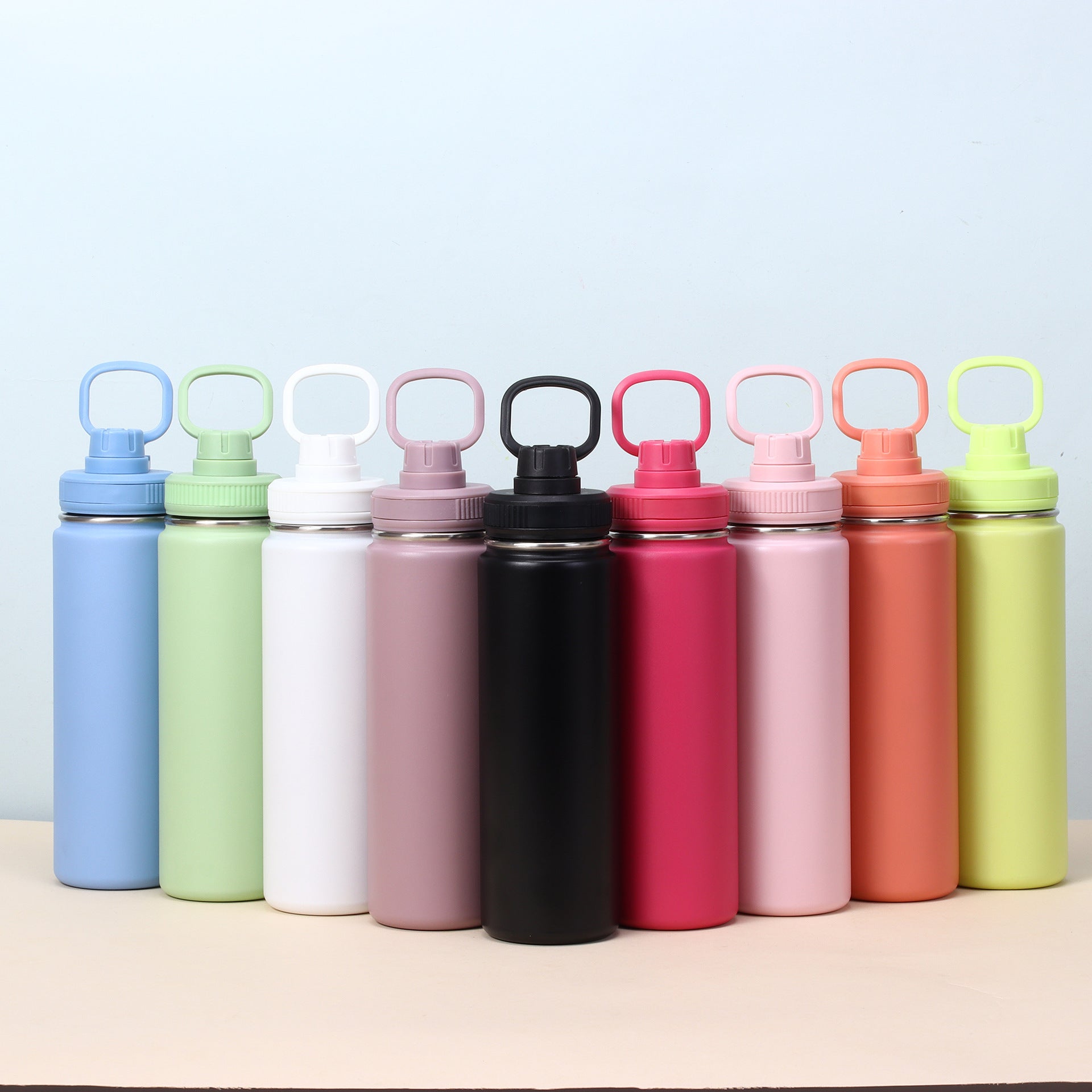 304 stainless steel double-layer vacuum portable household thermos cup