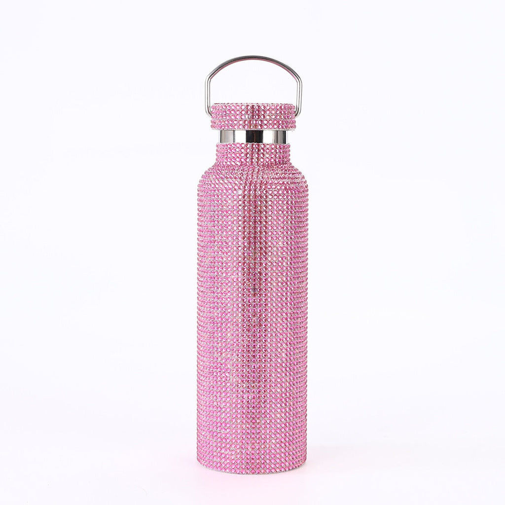 Stainless Steel Drill Bottle - portable car insulated cup outdoor portable large capacity sports kettle