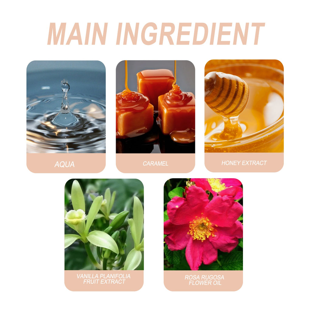 Caramel Cascade Perfume, Fragrance Natural Fresh Not Pungent Lasting Fragrance Exudes Charm Dating Atmosphere Niche Perfume