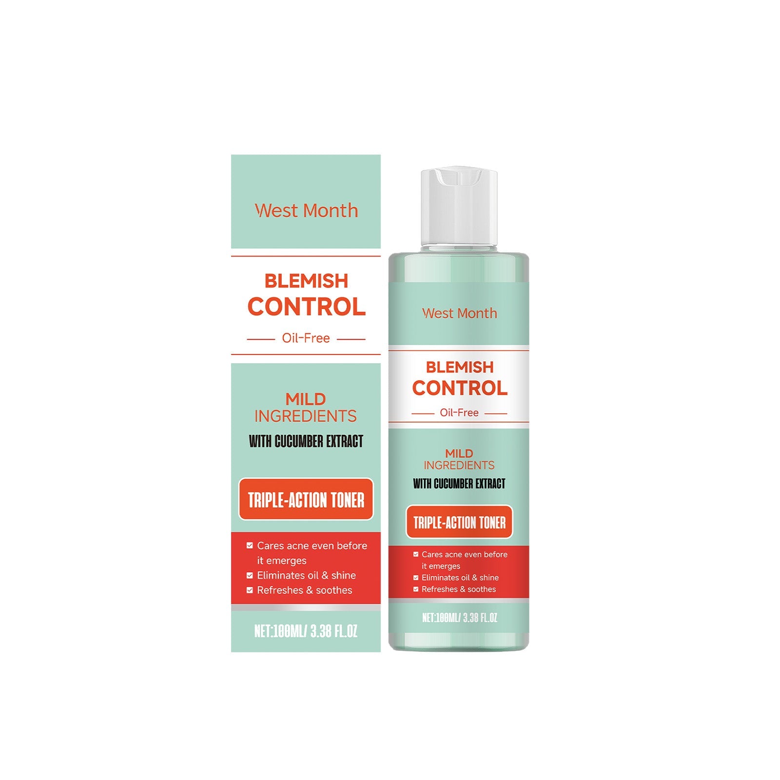 Facial Toner With Mild Ingredients To Lighten Acne, Nourish And Repair Facial Skin