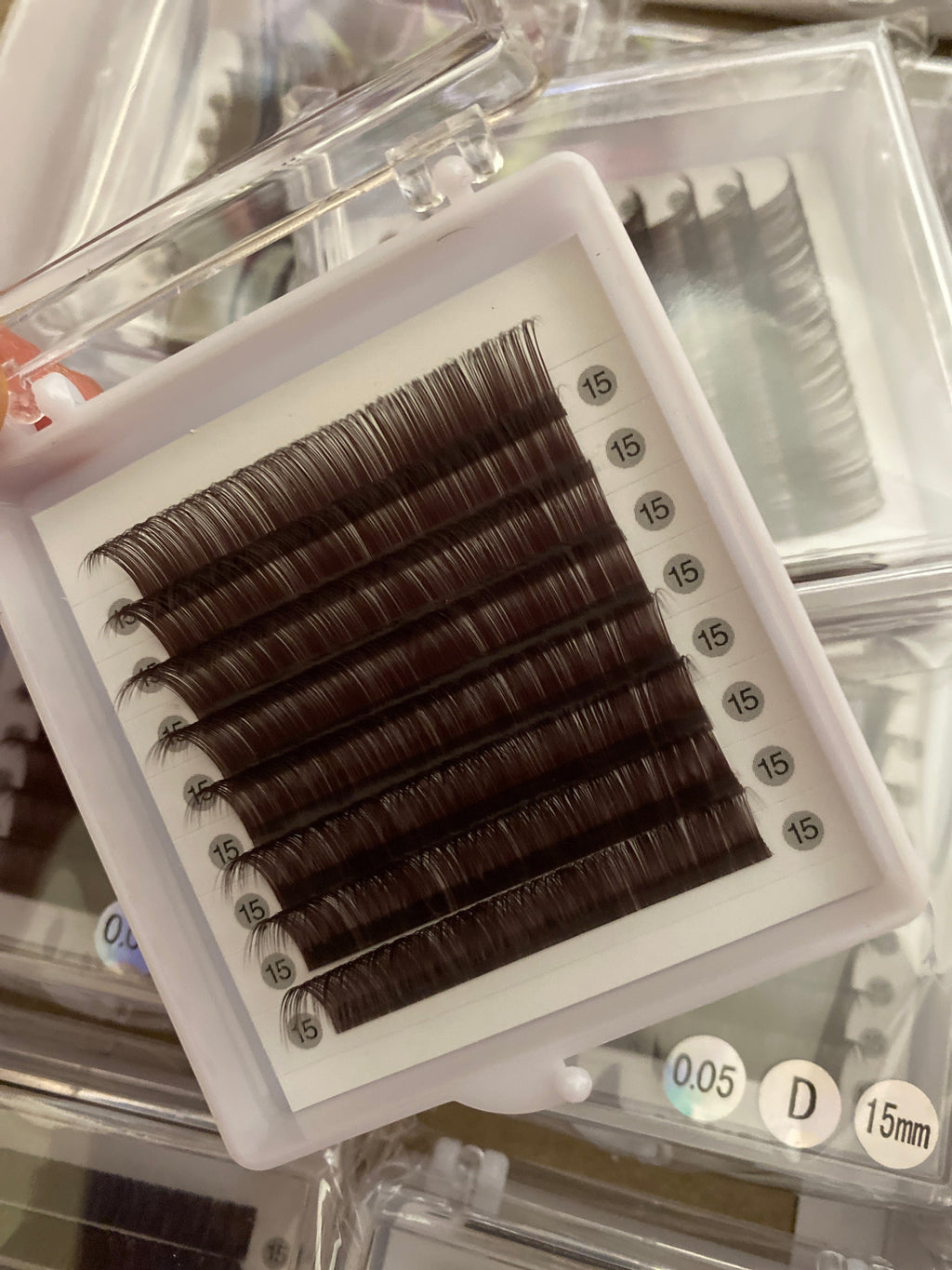 Espresso Brown-Black Color Lashes [8-lines]