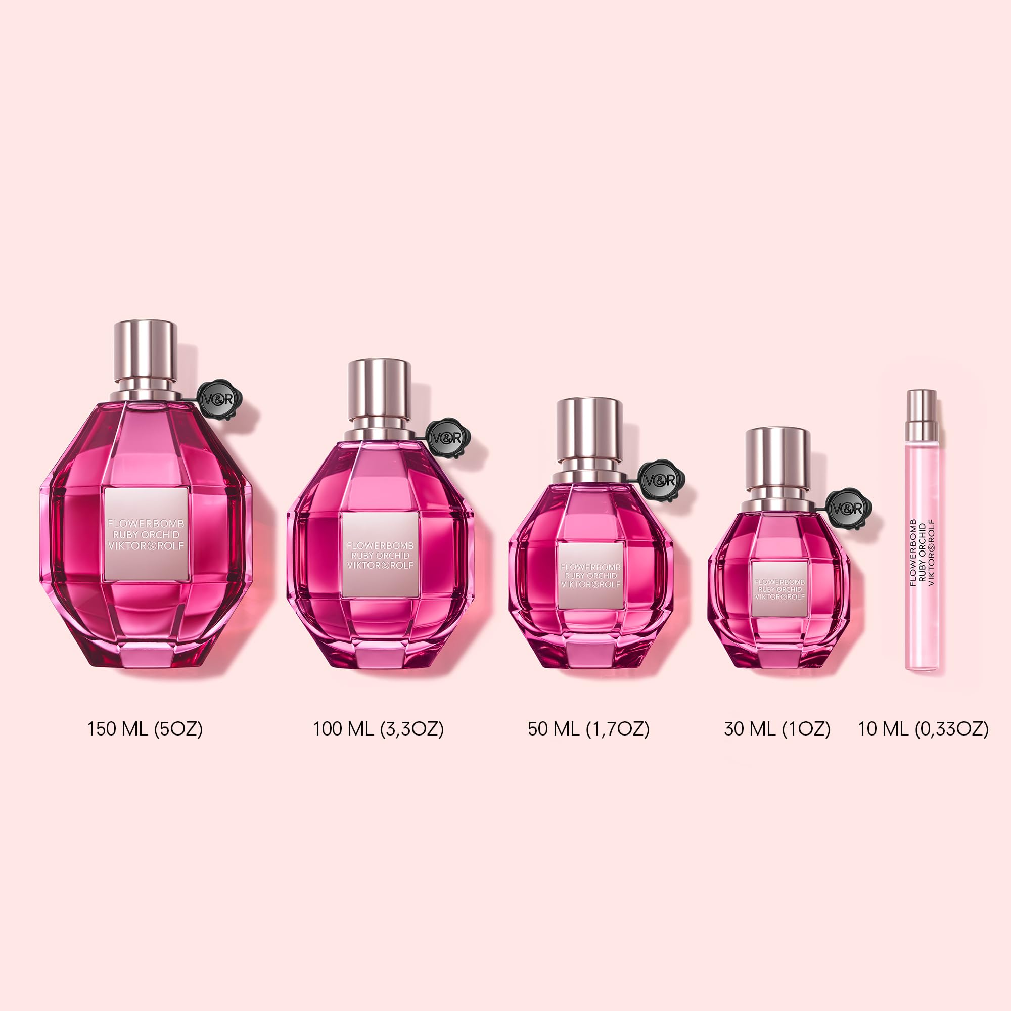 Viktor&Rolf Flowerbomb Ruby Orchid Eau de Parfum - Floral and Fruity Women's Perfume 1 Oz
