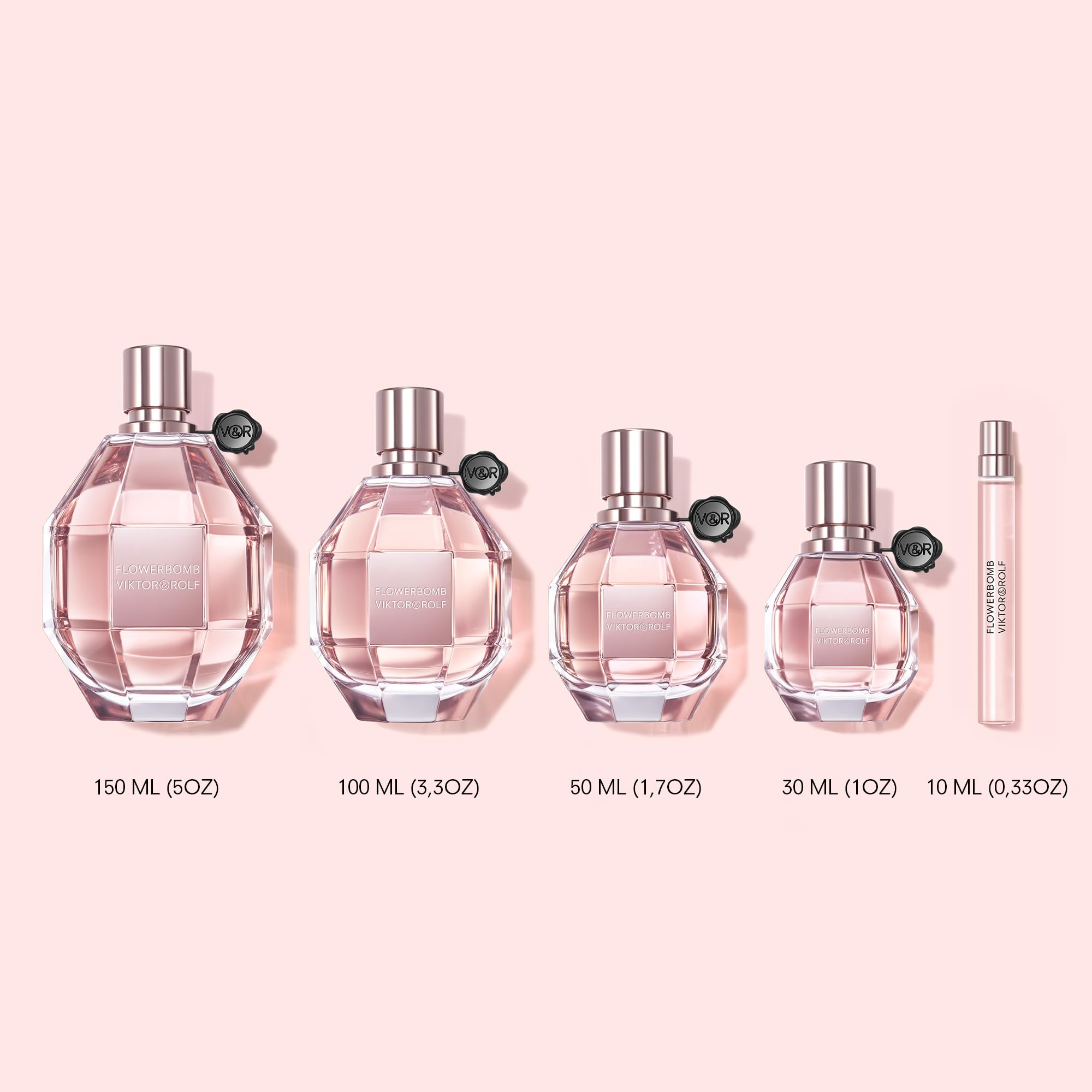 Viktor&Rolf Flowerbomb Eau de Parfum Floral and Woody Women's Perfume 1.7 Oz