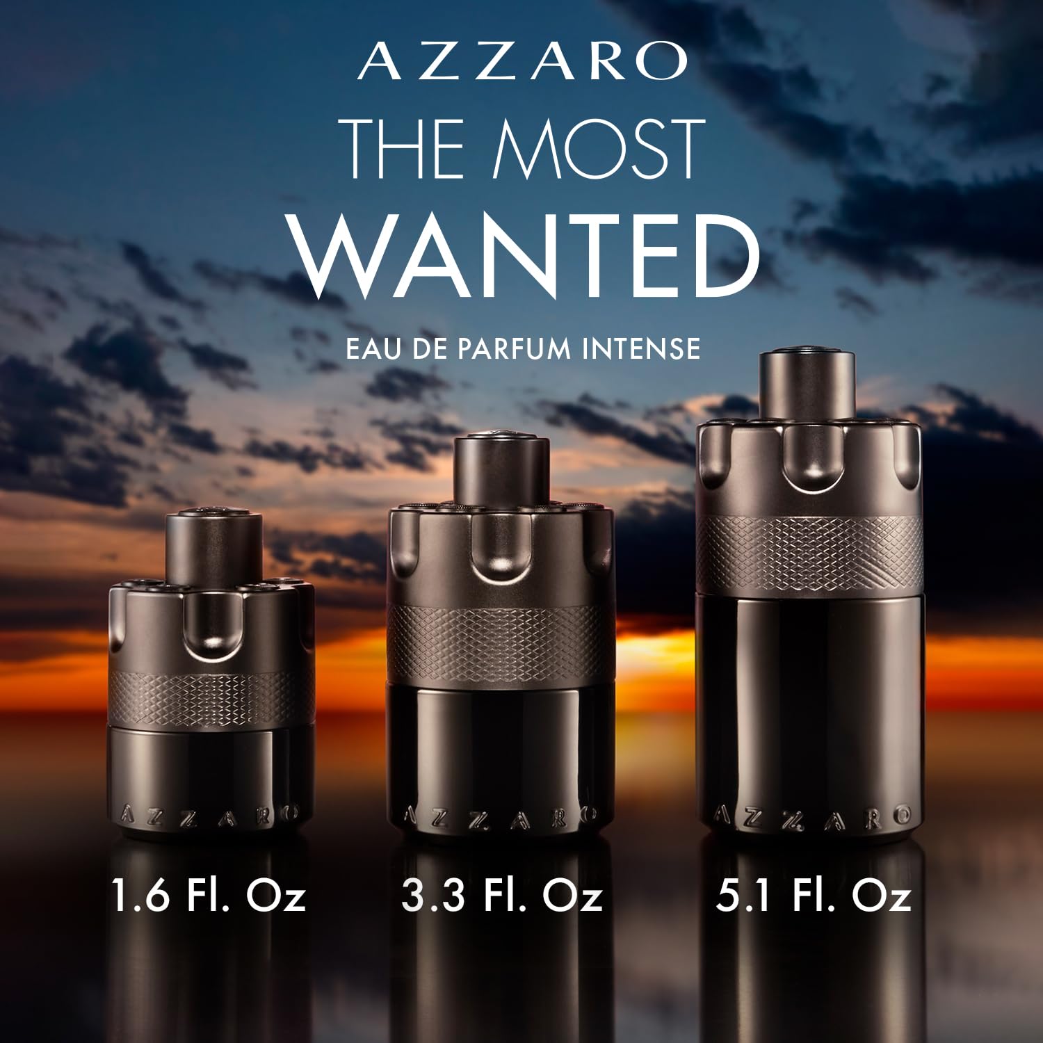 Azzaro The Most Wanted Eau de Parfum Intense Men's Cologne 3.4 Oz