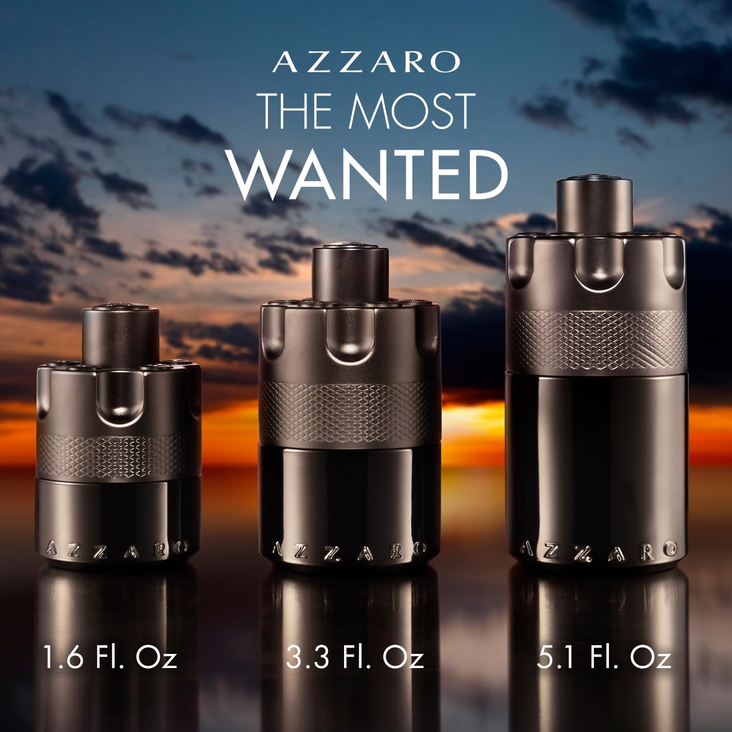 Azzaro The Most Wanted Eau de Parfum Intense Men's Cologne 3.4 Oz