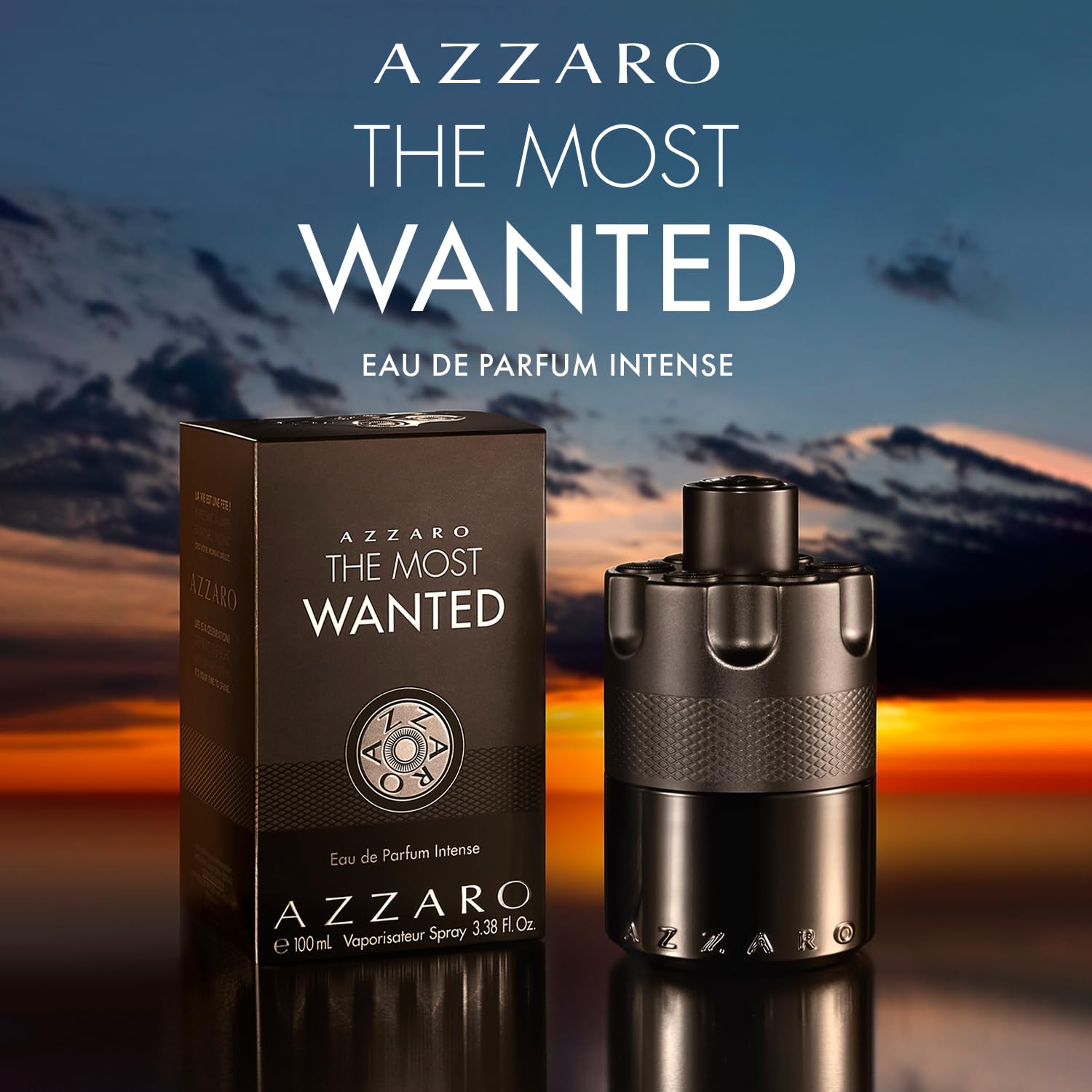 Azzaro The Most Wanted Eau de Parfum Intense Men's Cologne 3.4 Oz